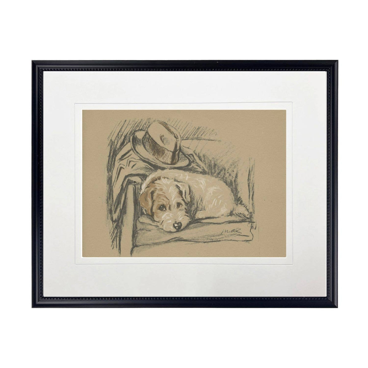 Dog Sketch Framed Print