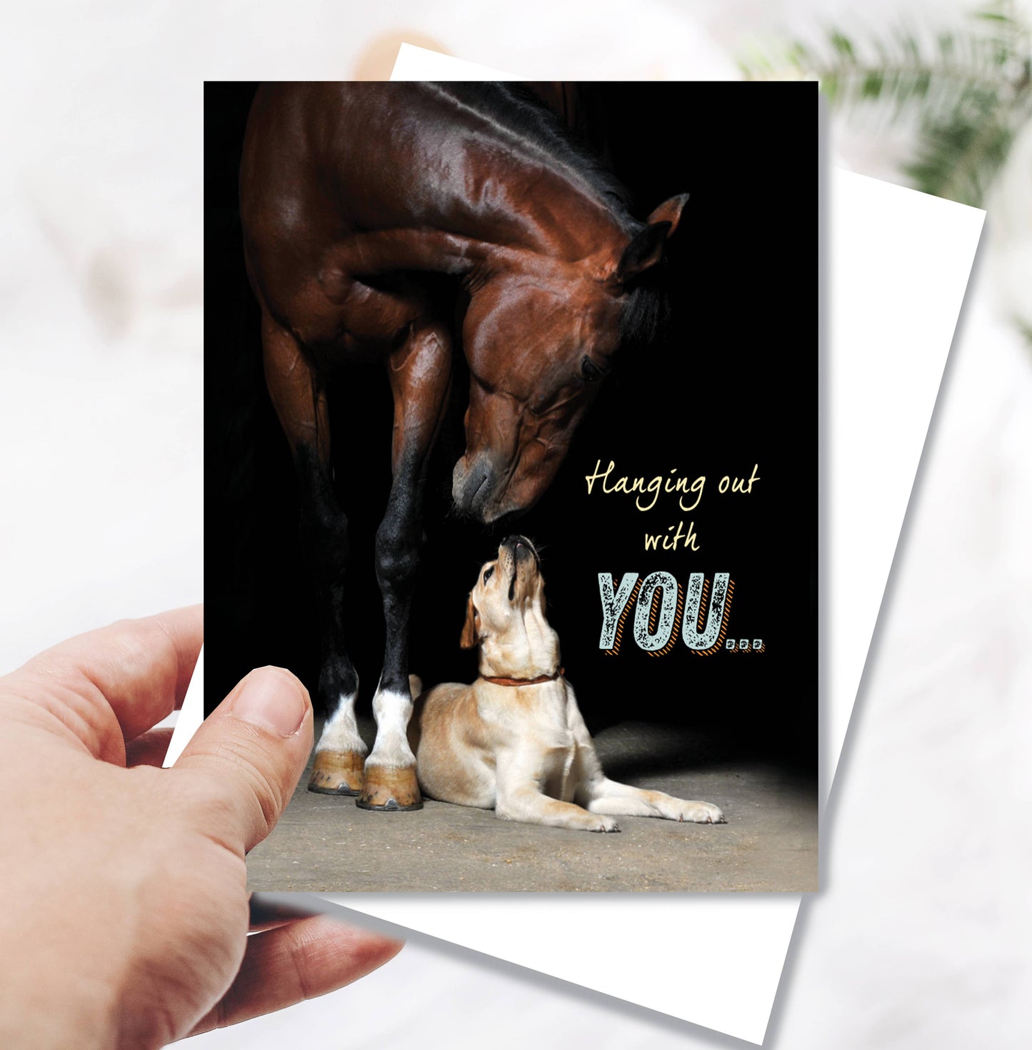 Horse Thinking of You Greeting Card
