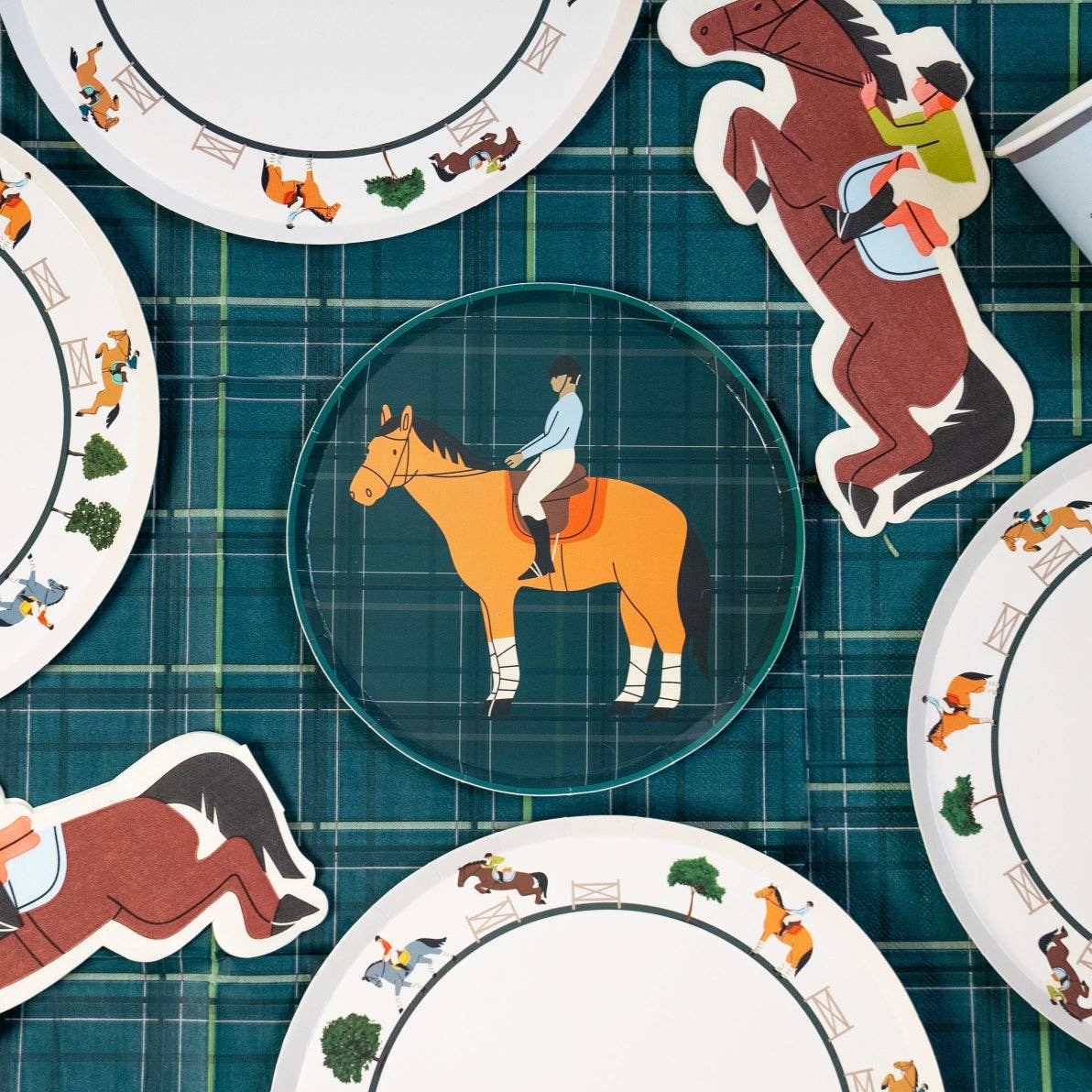 Horse Plaid Party Napkins