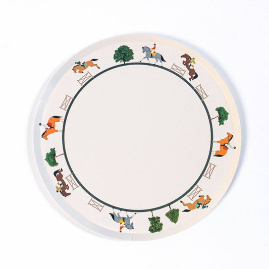 Equestrian Horse Riding Paper Dinner Plates
