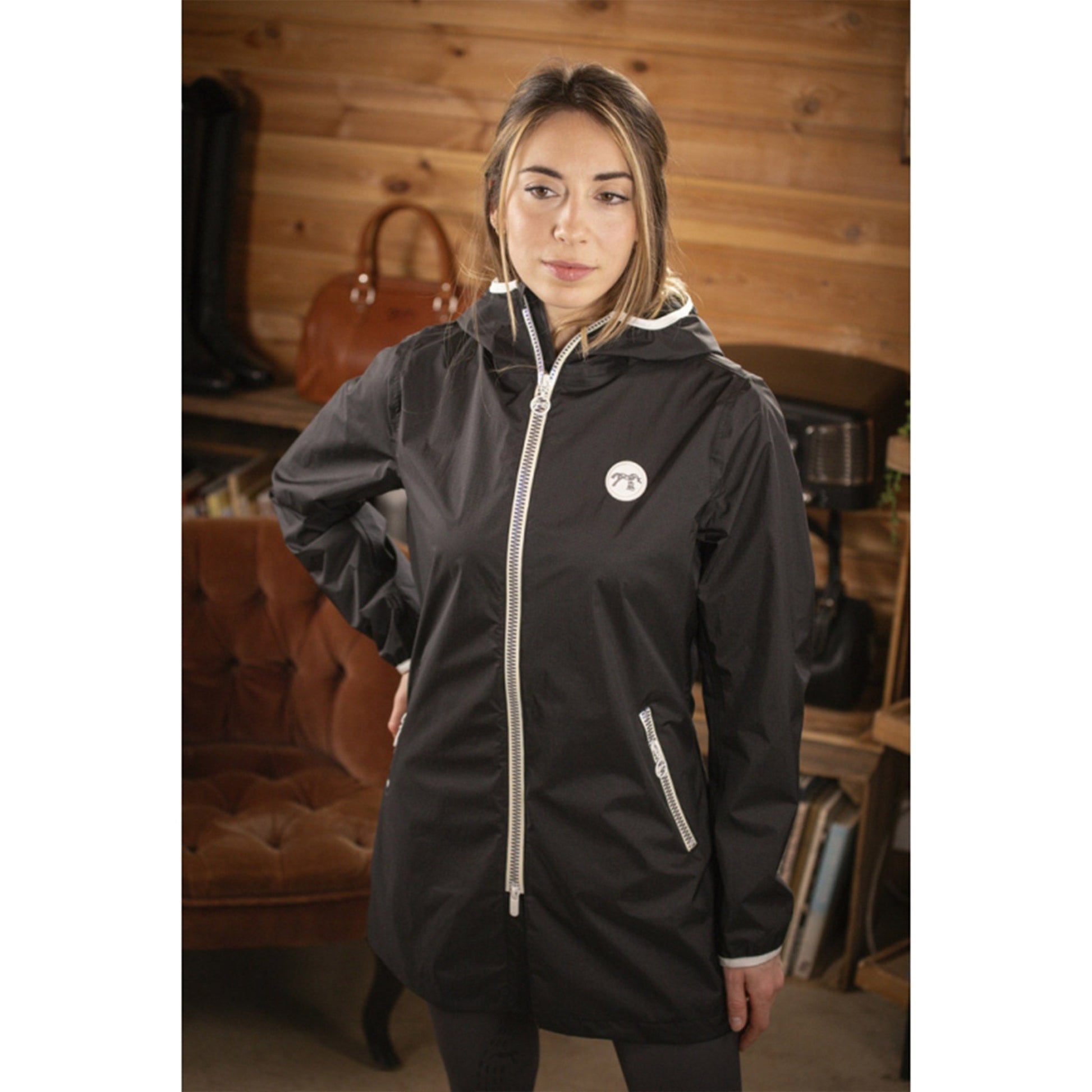 Penelope Fashion Rain Jacket – Old Field Farm Horse Home